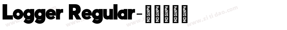 Logger Regular字体转换